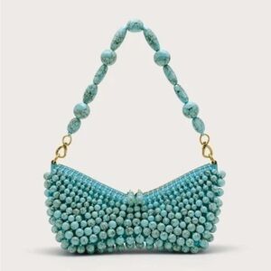 Cult Gaia Mercier Turquoise Beaded Women's Bag $898